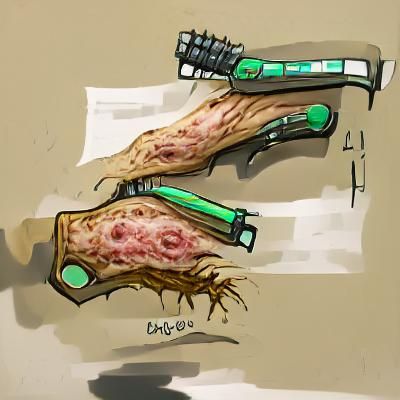 Grotesque BioPunk Weapon Concept Art