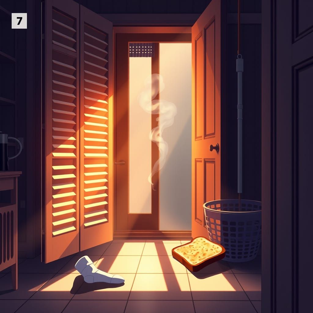 Morning Routine in a Manga-Inspired Scene