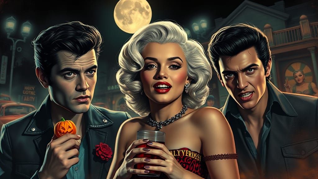 Hollywood Legends Halloween Party in Horror Movie Style