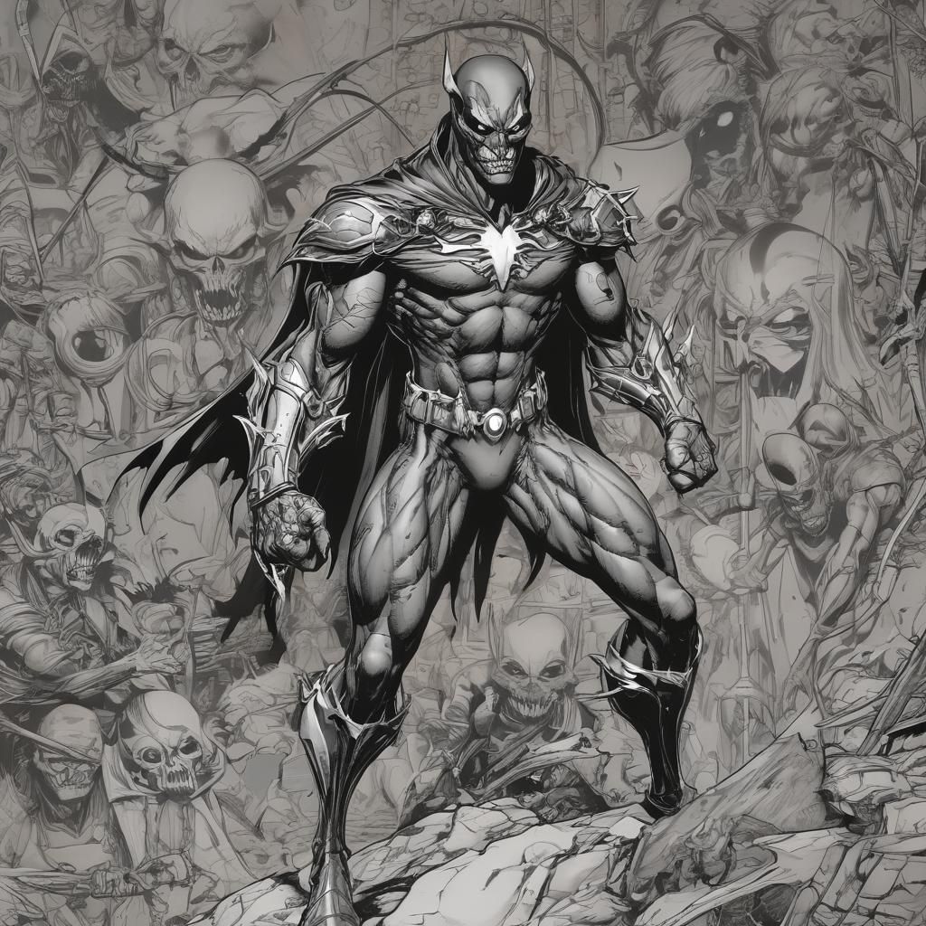 Grimdark Comic Book Art Style Panel