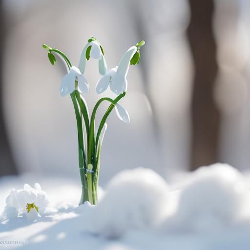 Snowdrops Bloom: Professional Photography of Spring