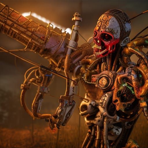 Cyborg Zombie Cowboy in Unreal Engine