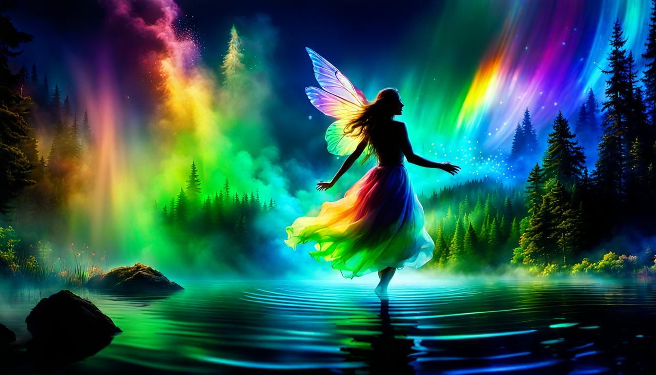 Enchanted Fairy Dance in Mystical Forest