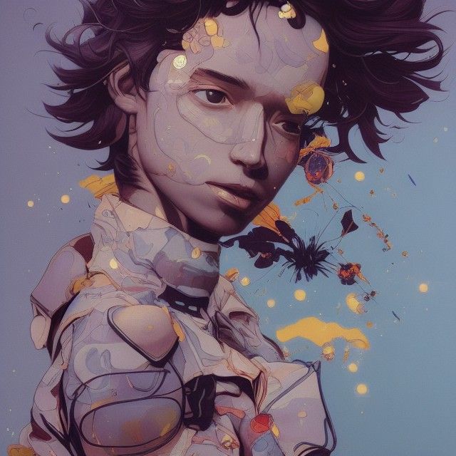 Anime-Inspired Citizen Portrait in Soft Light