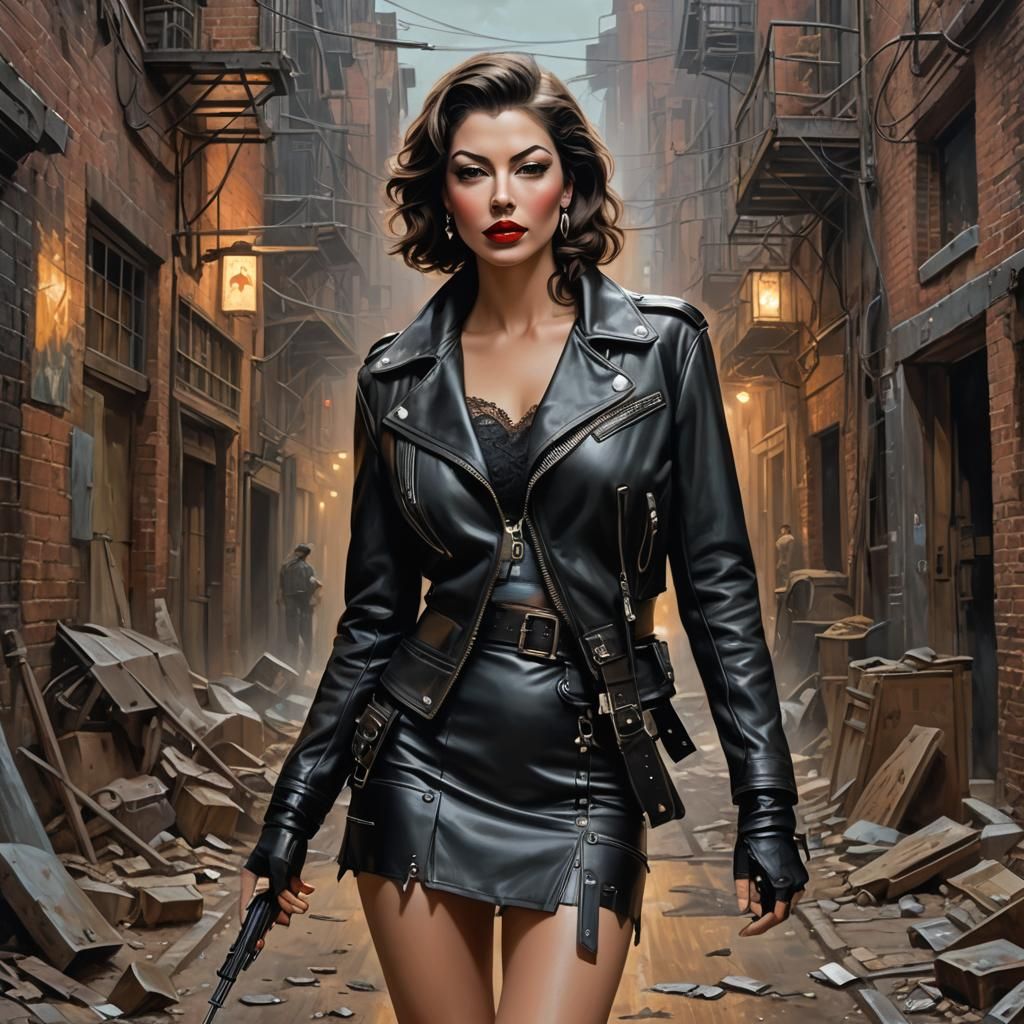 Post-Apocalyptic Beauty as Digital Acrylic Painting