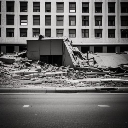 Collapsing Building in Professional Photography