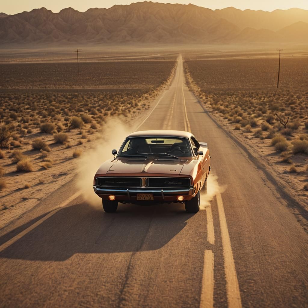 1969 Dodge Charger Daytona at Sunset