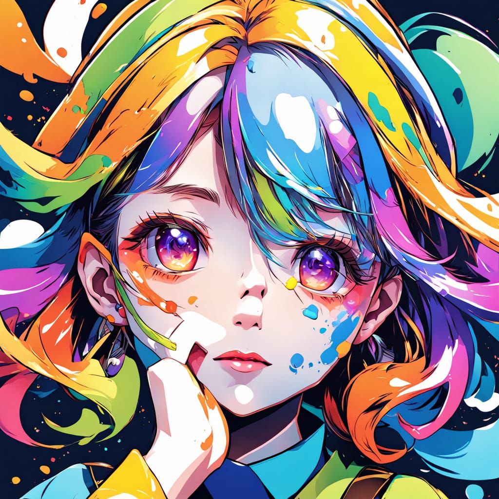 Vibrant Cartoon Palette in Cel-Shaded Style