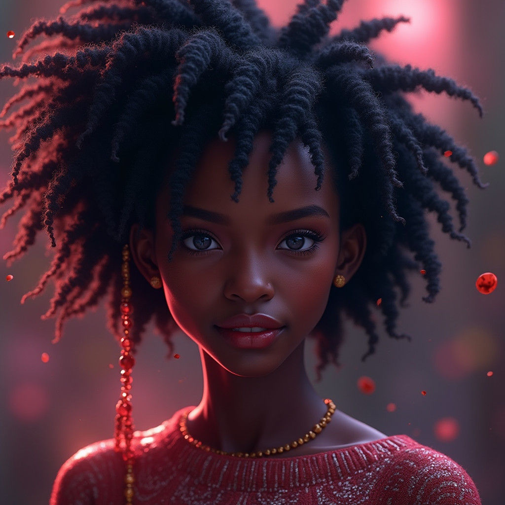 Mystical Portrait of Woman in Digital Matte Painting