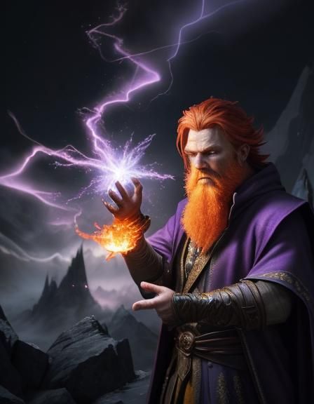 Wizard Casting Fireball and Ice Spell in Unreal Engine