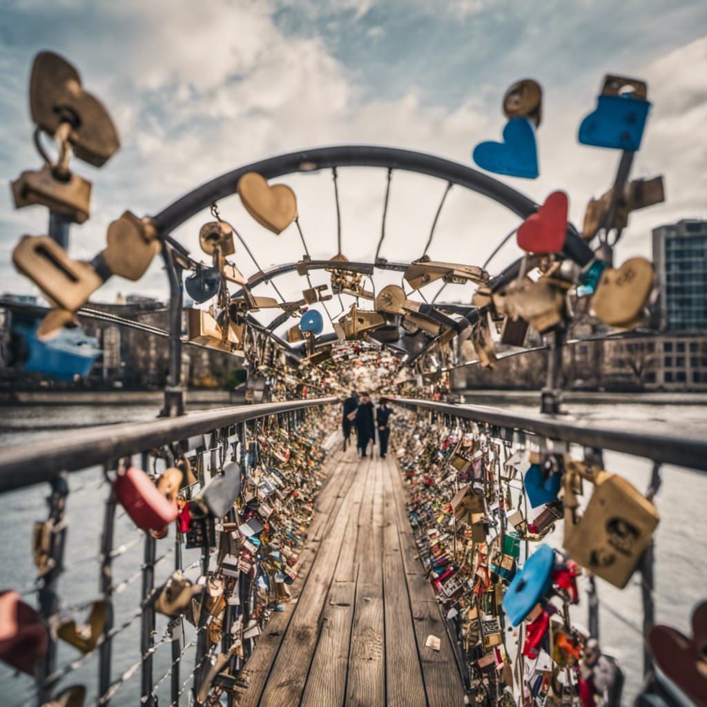 Love Lock Bridge Overflowing With Padlocks