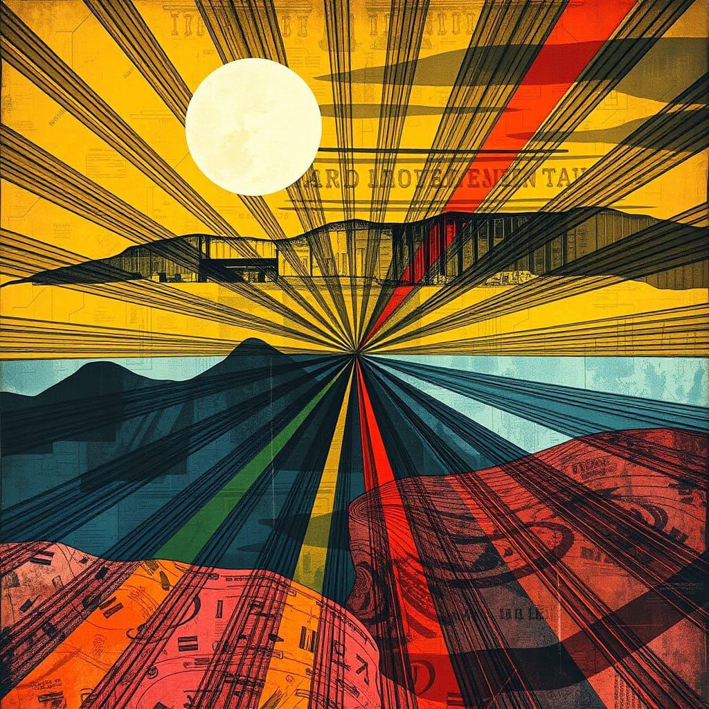 Nostalgic Memoryscape with Textile Patterns and Shadow Play