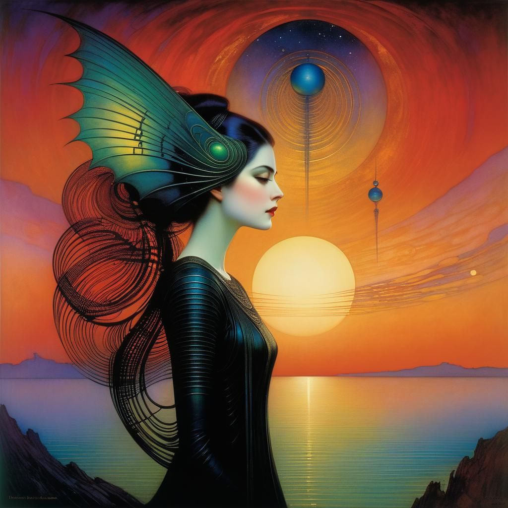 Surreal Art Inspired by Klimt, Giger and Goble