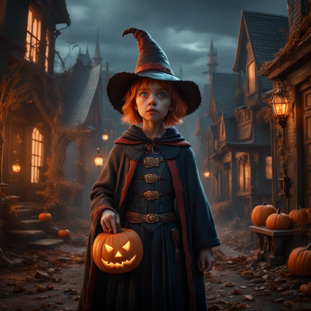 Sam from Trick-or-Treat: Detailed Matte Painting