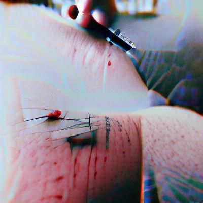 Minimalist Abstract Dark Shape on Light Background