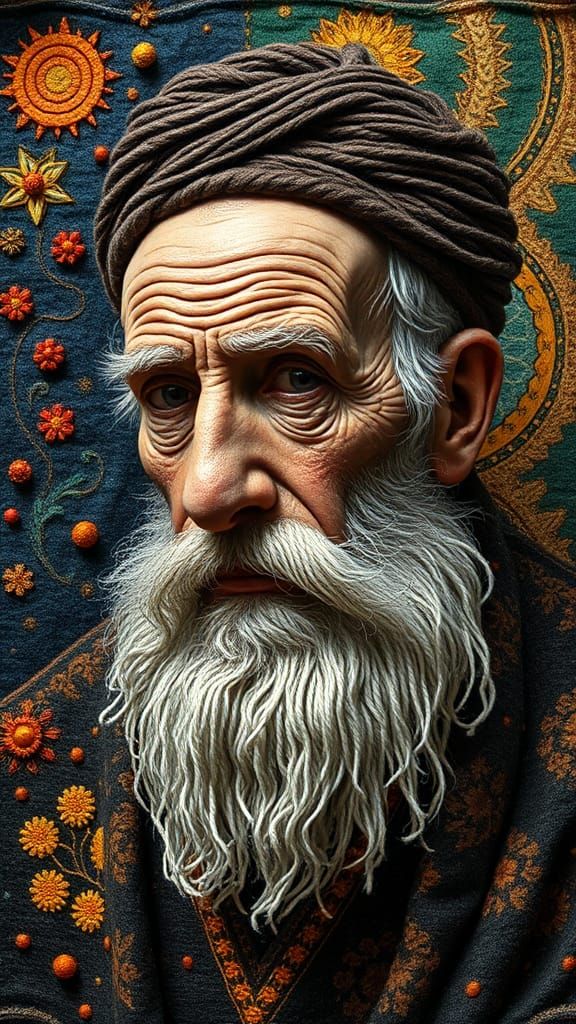 a painted old-school style surreal Picasso, Rembrandt, Van G...
