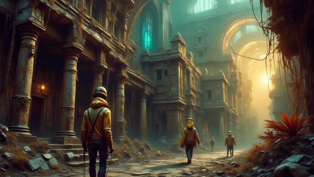 Space Crooks and the Guardian: Matte Painting Style