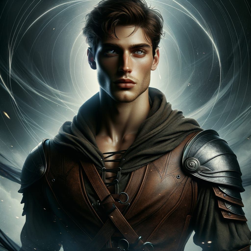 Hispanic Warrior Prince in Amazonian Armor