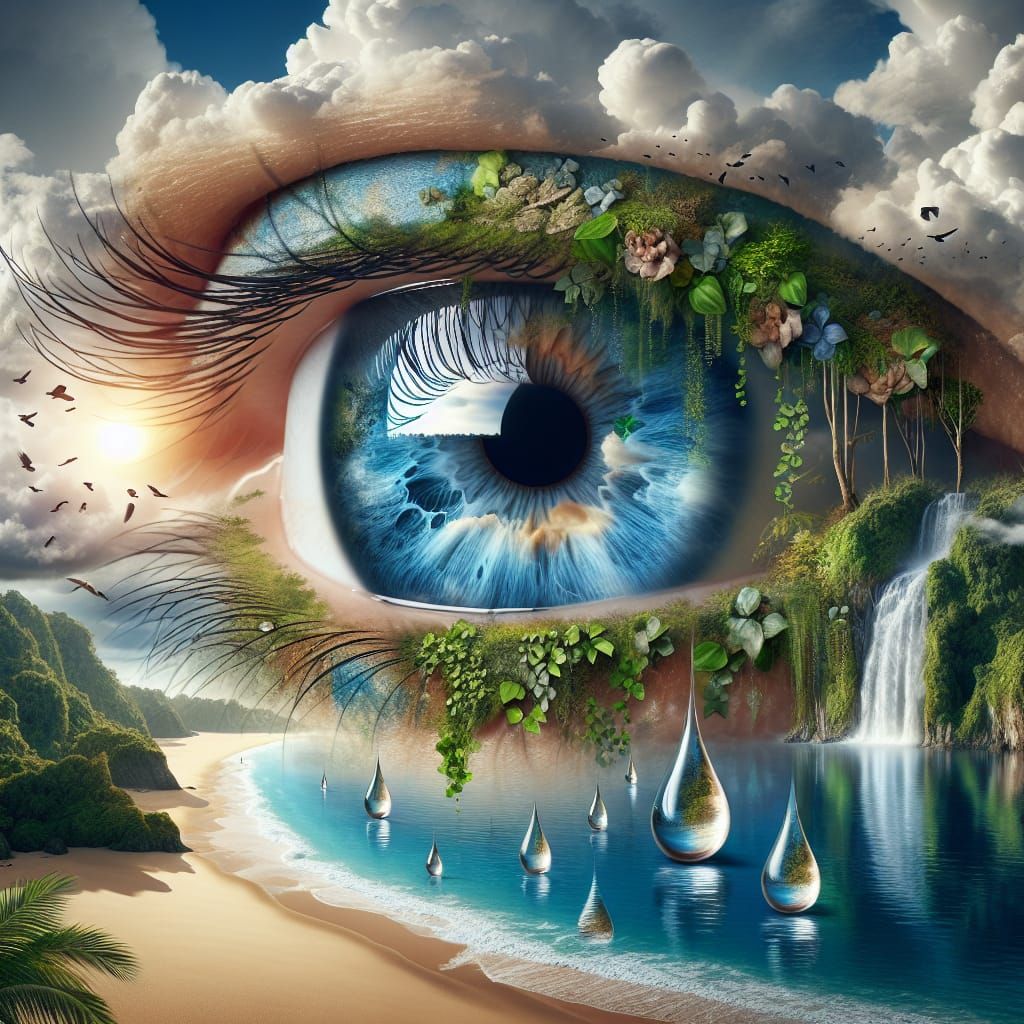 Ocean Eye Tears Nourishing Tropical Landscape