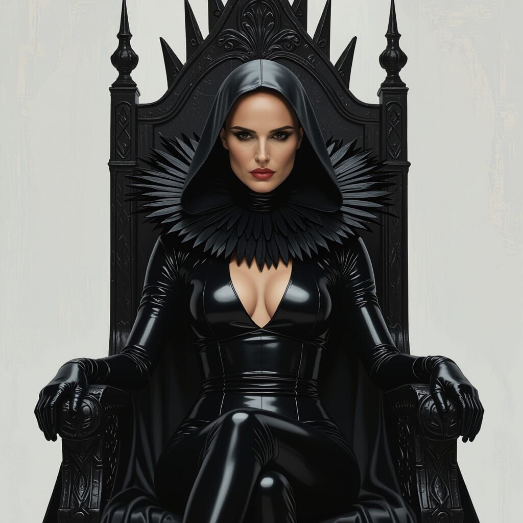 Natalie Portman as Dark Empress in Cyberpunk Style