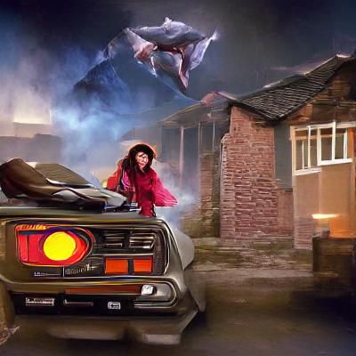 Kate Bush and Marty McFly in Retro Film Scene