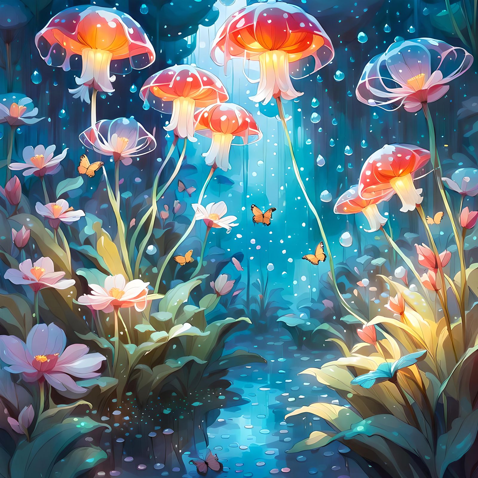 Magical Jelly Garden in Vibrant Colors