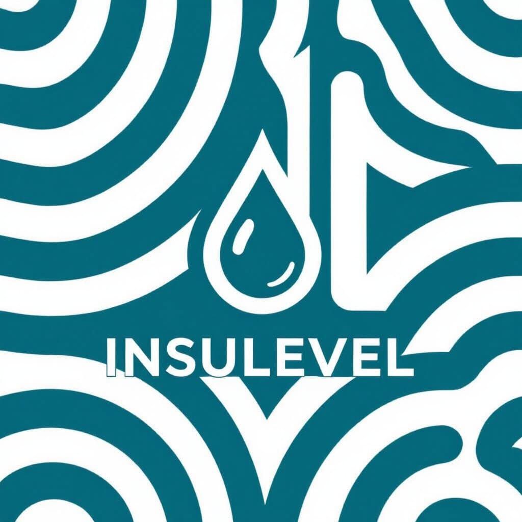 Insulevel Logo: Minimalist Teal and White Vector Design
