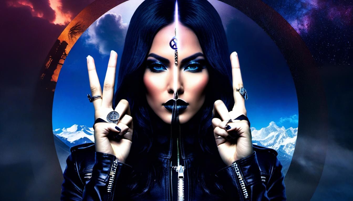 Two fingered levi'd sister
Said, "Peace", I stopped I kissed...