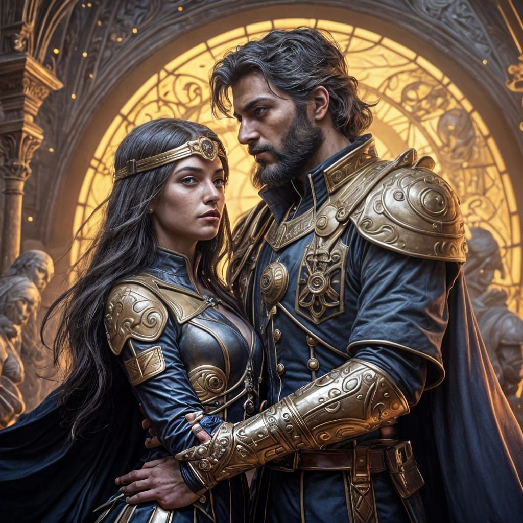 Futuristic Isis and Dionysus Wedding Romance