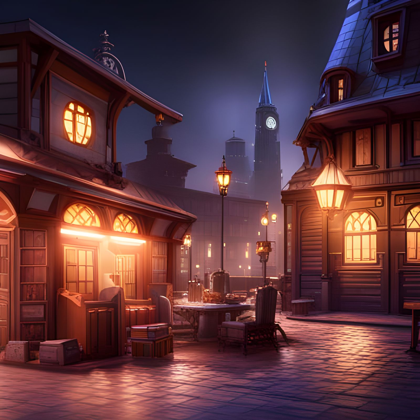 Fantastical Matte Painting in Deep Color