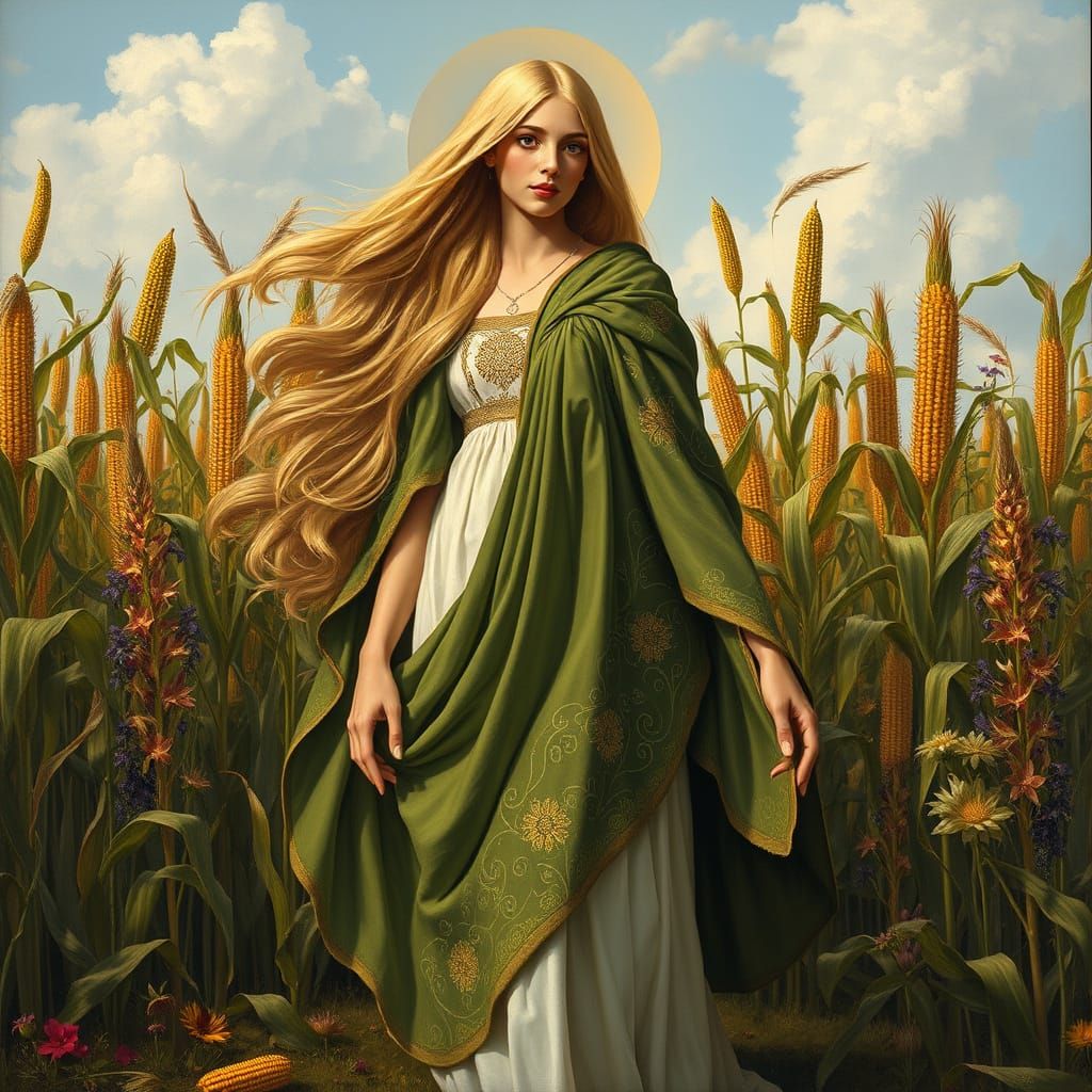Golden Goddess of Abundant Harvest