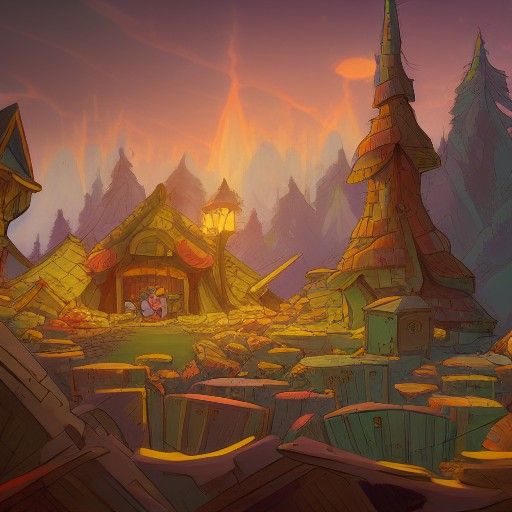 Vaulted Cellar in Gravity Falls Style