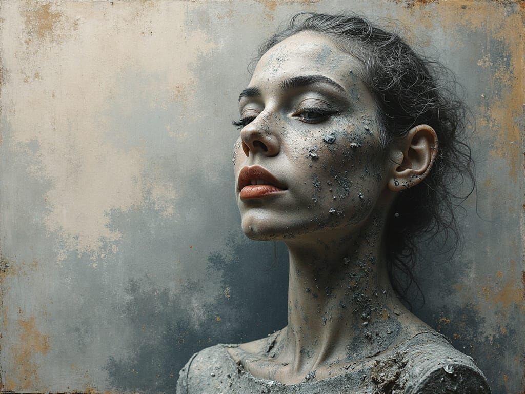 Lost in Art of Hollowness Airbrush Sculptural Rhythm