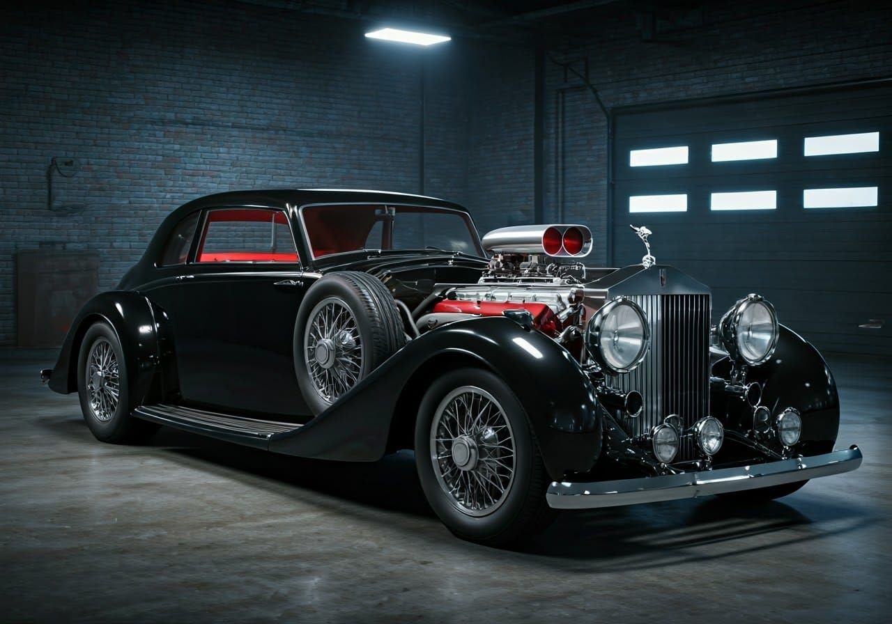 Vintage Hot Rod Unveils Powerful Merlin V12 Engine