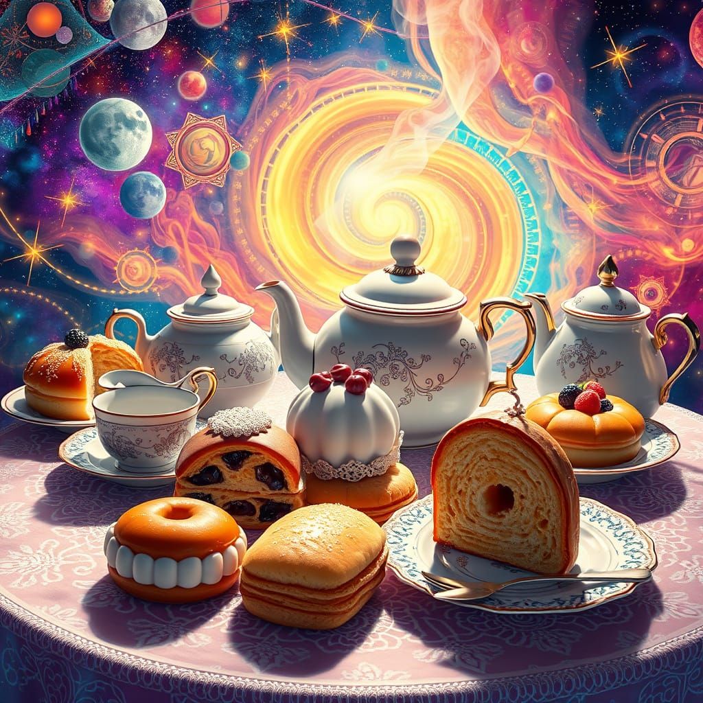 Ethereal Cosmic Viennoiseries Breakfast
