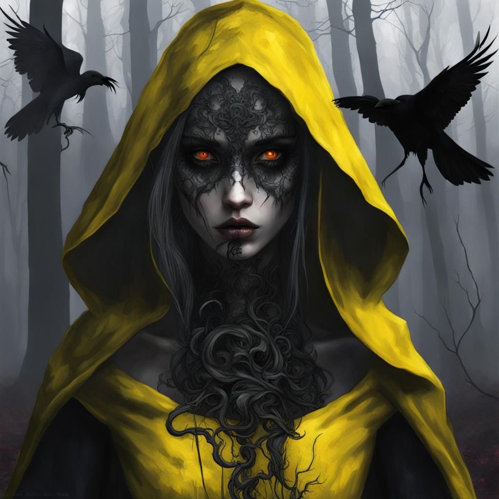 Ethereal Apparition in a Gothic Nightmare