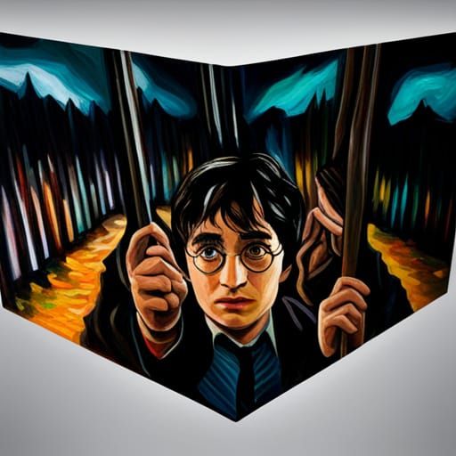 Harry Potter: Deathly Hallows in Expressionist Style