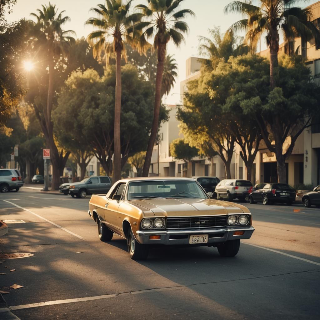 El Camino in Hollywood: Cinematic Film Still