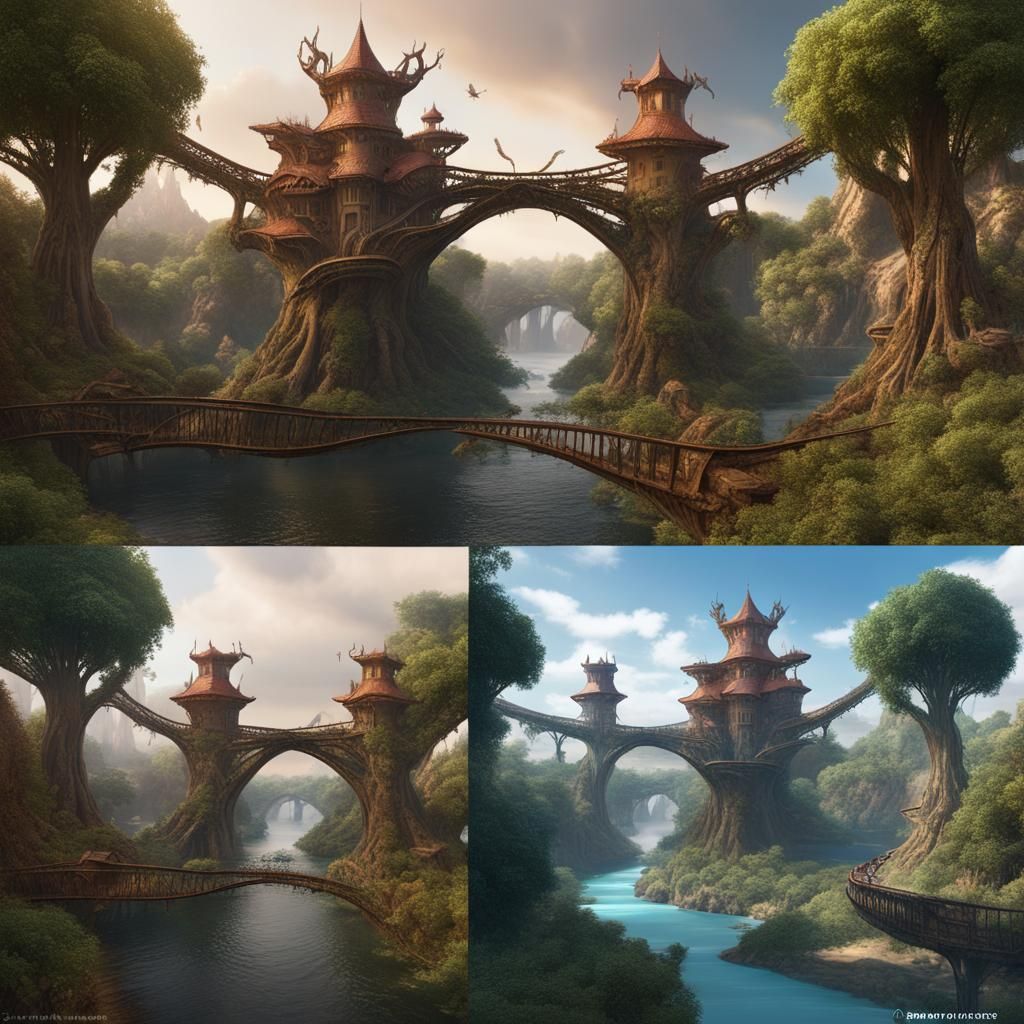 Alien World of Gargantuan Apple Trees and Dragons