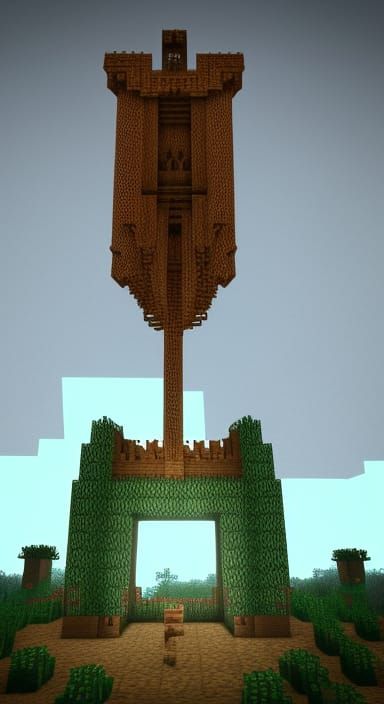 Vampire Bat Castle Stained Glass in 3D Style