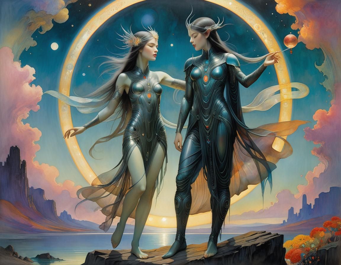 Asian Evening Star With Nacreous Lighting