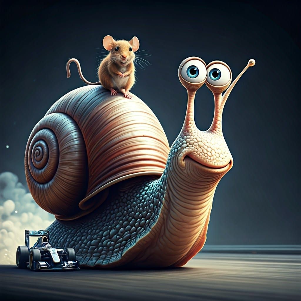Euphoric Mouse Races on Fast Snail