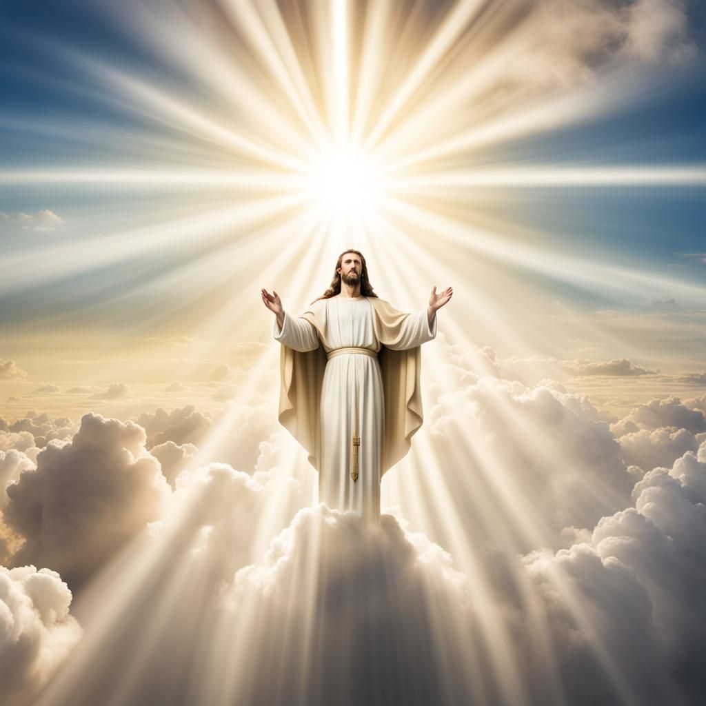 Risen Jesus at Catholic Feast of All Saints