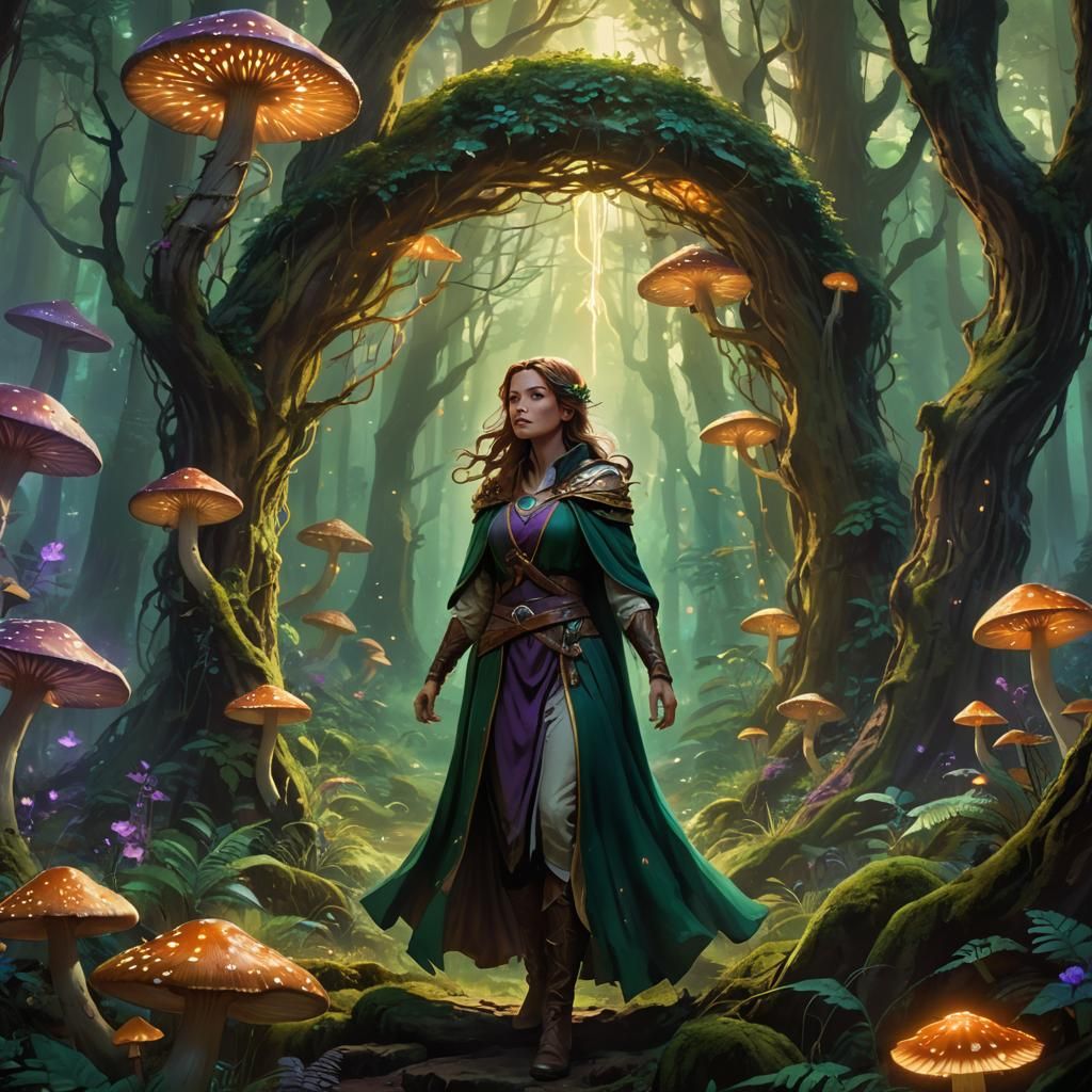 Mystical Forest Portal: Fantasy Concept Art