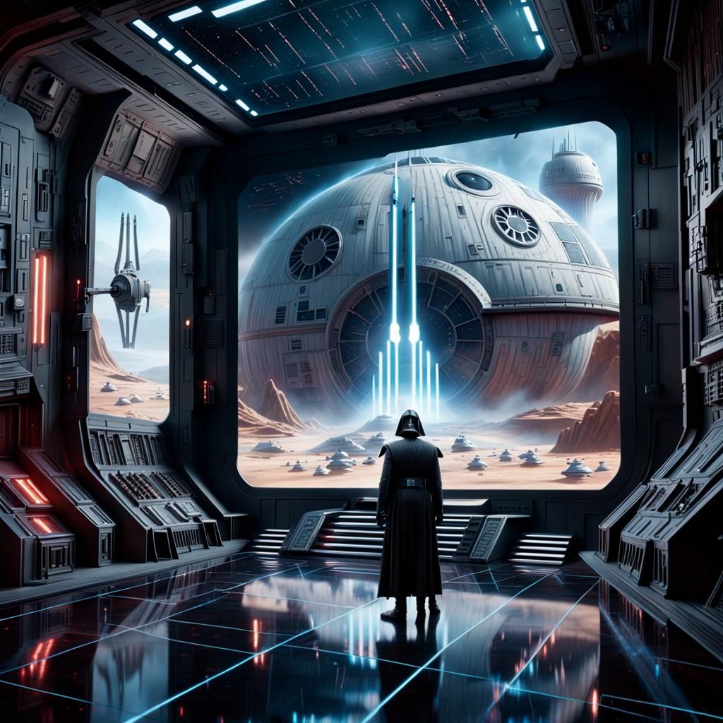 Epic Hologram Message in a Star Wars Style