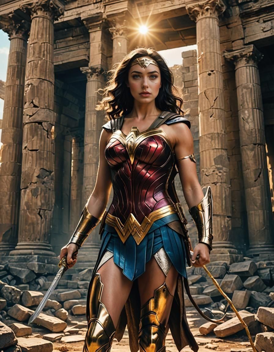 Wonder Woman Cosplay: Cinematic Superheroine Portrait