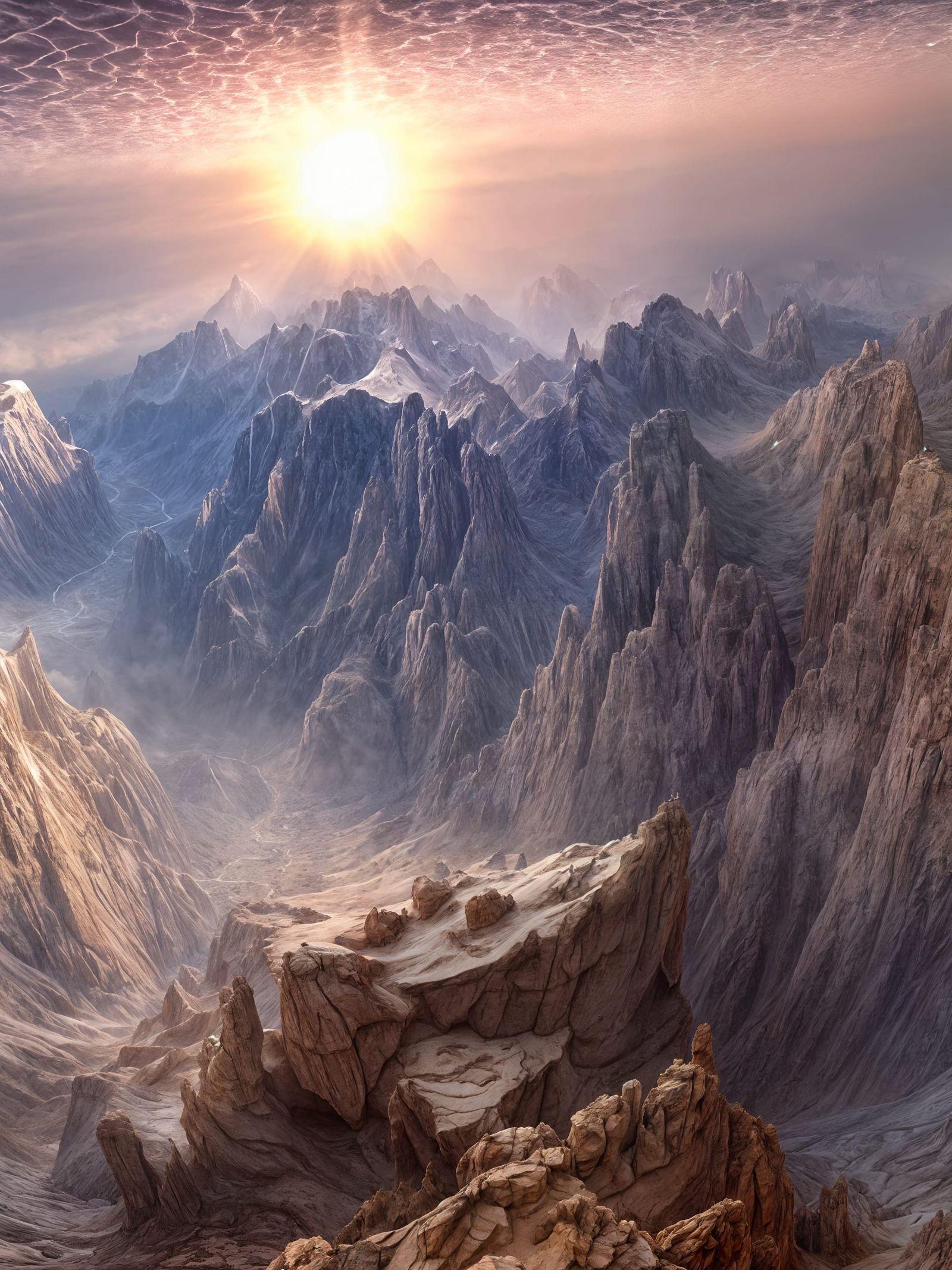 Under a Crackled Sky