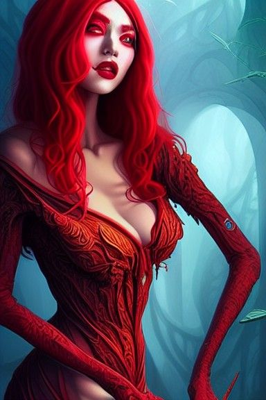 Evil Red Spider Goddess of Hell