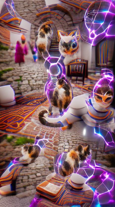 Time Traveling Cat Ladies in 8k Unreal Engine