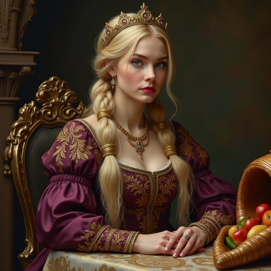 Volla: Germanic Goddess in Medieval Style